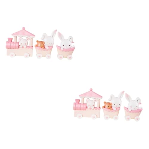 Supvox 2 Sätze Kleine Kaninchenzug Ornamente Dekoration Hase Kuchentopper Mini Kuchenschmuck Figur Kuchendeckel Cartoon -ornamente Kuchenverzierung Harz Rosa 3 Stücke * 2 Supvox 2 Sätze Kleine Kaninchenzug Ornamente Dekoration Hase Kuchentopper Mini Kuchenschmuck Figur Kuchendeckel Cartoon -ornamente Kuchenverzierung Harz Rosa 3 Stücke * 2 von Supvox