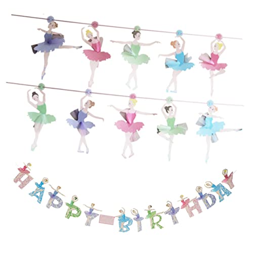 Supvox 2 Sätze Partydekorationen für Prinzessinnen hängend Ballett-Geburtstagsdekoration Fest aufdecken Mädchen Bogen-Geburtstagsdekorationen Ballerina-Kuchendekorationen Gittergewebe Supvox 2 Sätze Partydekorationen für Prinzessinnen hängend Ballett-Geburtstagsdekoration Fest aufdecken Mädchen Bogen-Geburtstagsdekorationen Ballerina-Kuchendekorationen Gittergewebe von Supvox