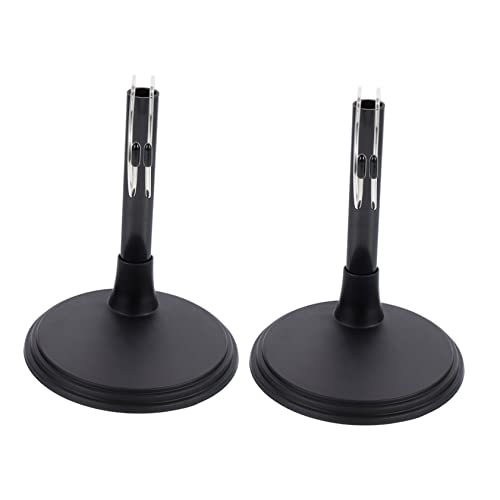Supvox 2 Sätze Praktischer Puppenständer Schwarz mit Breiter Basis Stabiler Doll Holder für Figuren und Puppen zur Dekoration Sammlung und Übersichtlichen Aufbewahrung von Supvox