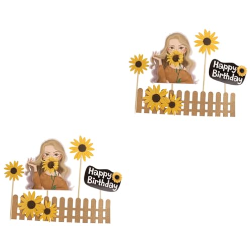 Supvox 2 Sätze Sonnenblumenkuchendekoration Kuchendeckel Sonnenblumen Cupcake Topper Hochzeitsdeko Sonnenblumen Geburtstagstorte Dekorationen Mädchen Papier 25 Stück * 2 Supvox 2 Sätze Sonnenblumenkuchendekoration Kuchendeckel Sonnenblumen Cupcake Topper Hochzeitsdeko Sonnenblumen Geburtstagstorte Dekorationen Mädchen Papier 25 Stück * 2 von Supvox