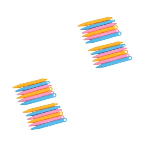 Supvox 2 Sätze Zeichenbrett Stift Zeichnung Kinderspielzeug Zeichenblock Zeichenbrett Kleinkindspielzeug Magnetstifte Malstift Stifte Plastik Zufällige Farbe 12 Stück * 2 von Supvox