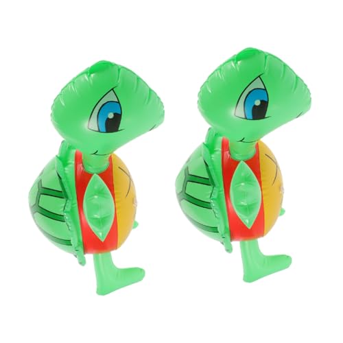 Supvox 2 Stück Aufblasbarer Schildkrötenballon luftballons Party aufblasbare Schildkröte Aufblasbares für Schwimmbecken Schildkröte bläst sich auf PVC Green Supvox 2 Stück Aufblasbarer Schildkrötenballon luftballons Party aufblasbare Schildkröte Aufblasbares für Schwimmbecken Schildkröte bläst sich auf PVC Green von Supvox
