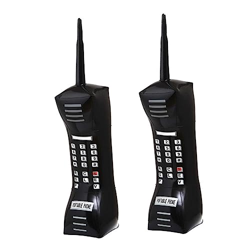 Supvox 2 Stück Aufblasbares Teiliges Jahre Spielzeugtelefon aus Robustem PVC Leichtes Tragbares Party Deko in Schwarz Geeignet für Kreative Partyaccessoires Supvox 2 Stück Aufblasbares Teiliges Jahre Spielzeugtelefon aus Robustem PVC Leichtes Tragbares Party Deko in Schwarz Geeignet für Kreative Partyaccessoires von Supvox