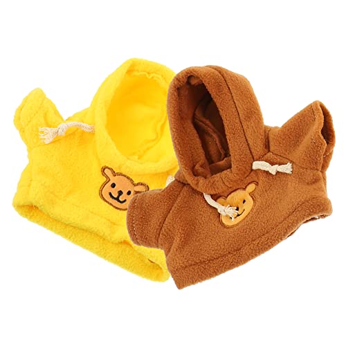 Supvox 2 Stück Bärenpuppenkleidung Mädchen Kleidung Kostüm Party Outfit Plüsch Puppen Kleidung für puppenkleidung Teddybärkleidung entzückendes Bärendekor zartes Puppendekor Stoff von Supvox