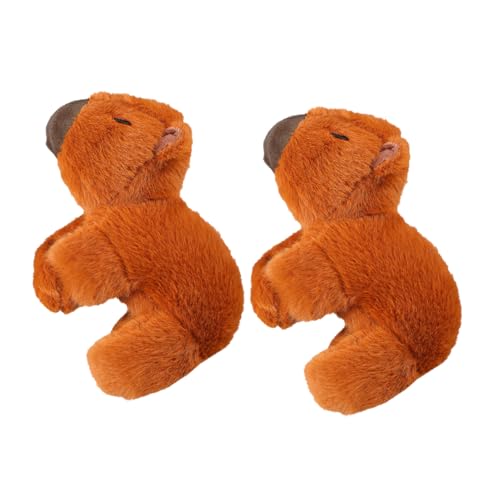 Supvox 2 Stück Capybara Klapparmbänder Süße Tier Kinderarmbänder aus Plüsch Bequeme Slap Wrist Bands für Partys Supvox 2 Stück Capybara Klapparmbänder Süße Tier Kinderarmbänder aus Plüsch Bequeme Slap Wrist Bands für Partys von Supvox