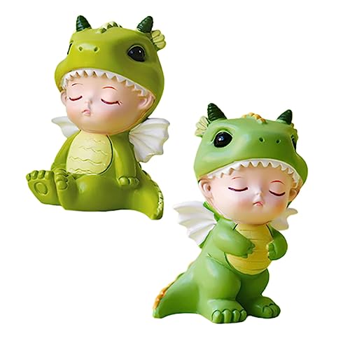 Supvox 2 Stück Dinosaurierbabyfigur Kuchenverzierung Desktop-Verzierung für zu Hause Cartoon -Puppe Schmuck Desktop-Ornament Fotografie-Requisiten Kuchen-Skulptur Kuchendekor Harz Grün Supvox 2 Stück Dinosaurierbabyfigur Kuchenverzierung Desktop-Verzierung für zu Hause Cartoon -Puppe Schmuck Desktop-Ornament Fotografie-Requisiten Kuchen-Skulptur Kuchendekor Harz Grün von Supvox