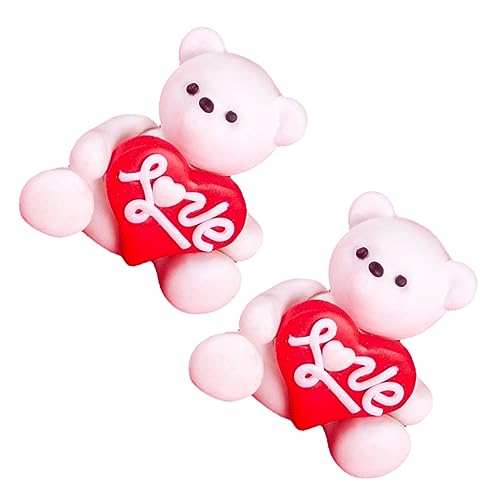 Supvox 2 Stück Geständnisbärende Ornamente Miniatur-Bären-Kuchendekoration kleine Bärenkuchendekoration Kuchendekorbär Bärenfiguren Dekoration für Kuchen tragen Minibär Polymer-Ton Supvox 2 Stück Geständnisbärende Ornamente Miniatur-Bären-Kuchendekoration kleine Bärenkuchendekoration Kuchendekorbär Bärenfiguren Dekoration für Kuchen tragen Minibär Polymer-Ton von Supvox