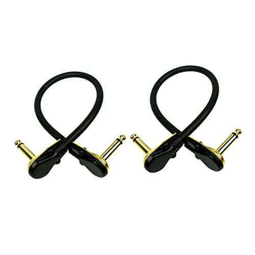 Supvox 2 Stück Gitarren Pedal Kabel mit Vergoldetem Flachstecker Flexibles Langlebiges Instrumentenkabel Geräuscharm Geeignet für Effektgeräte und Verstärkeranschluss Supvox 2 Stück Gitarren Pedal Kabel mit Vergoldetem Flachstecker Flexibles Langlebiges Instrumentenkabel Geräuscharm Geeignet für Effektgeräte und Verstärkeranschluss von Supvox