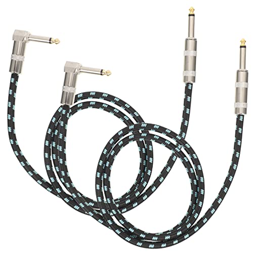 Supvox 2 Stück Gitarrenkabel Audio- männlich Instrument kabel für elektrische gitarre lautsprecher Professionelles Audiokabel Anschlusskabel für E-Gitarre Basskabel Zinklegierung von Supvox