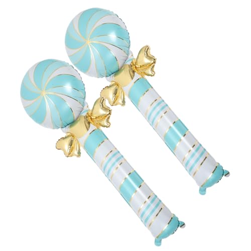 Supvox 2 Stück Große Candy Stick Folienballons Aufblasbare Weihnachtsdeko Festliche Party Luftballons für Familienfeier Fenster und Raumdekoration Foto Requisite Hellblau Supvox 2 Stück Große Candy Stick Folienballons Aufblasbare Weihnachtsdeko Festliche Party Luftballons für Familienfeier Fenster und Raumdekoration Foto Requisite Hellblau von Supvox