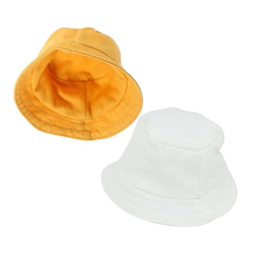 Supvox 2 Stück Mall-Hut Puppenkleidung Puppenaccessoire Puppenhut Set Puppenschmuck Puppenmode deko süße Puppenmütze Miniatur-Puppenhut kleine Kappen kleine Hüte Puppenzubehör Polyester von Supvox