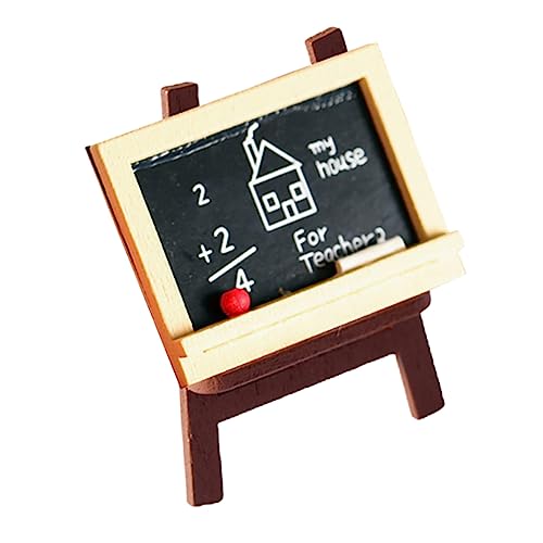 Supvox 2 Stück Mikro Landschaft Staffelei Home Decor wohnungseinrichtung Miniature Creative Decoration Miniature Simulation Ornament holzdekor Mini-Hausstaffelei gefälschte Möbel hölzern von Supvox