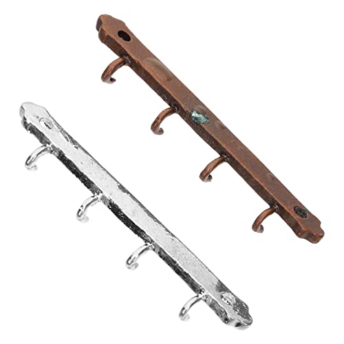 Supvox 2 Stück Mini-Küchenhaken Wall Hooks Puppen Kleidung Kleider bügel gardarobenhaken kleiderbüGel Miniaturhaken kleine S-Haken drinnen Kleiner Haken puppenhaus zubehör mini Legierung von Supvox