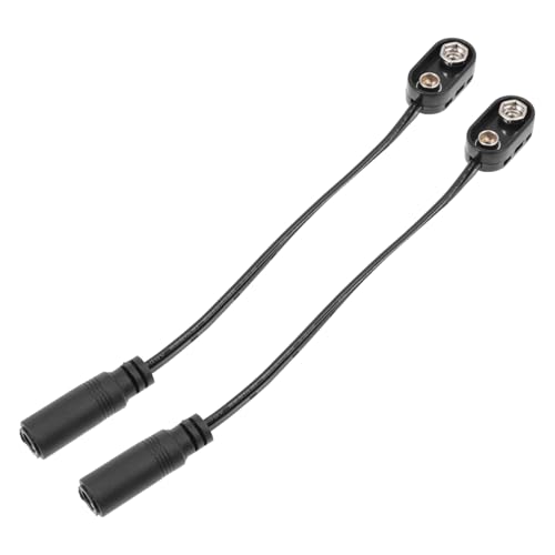 Supvox 2 Stück Professionelle Effektorkabel Batterieanschlusskabel Schwarz Kompatibel für Musikinstrumente Langlebig und Robust für Bühne Schule Zuhause Supvox 2 Stück Professionelle Effektorkabel Batterieanschlusskabel Schwarz Kompatibel für Musikinstrumente Langlebig und Robust für Bühne Schule Zuhause von Supvox