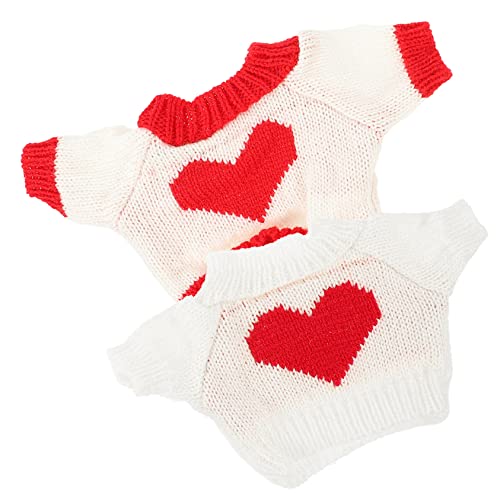 Supvox 2 Stück Puppen Ersetzen Kleidung Zarte Puppenkleidung Wiederverwendbare Puppenkleidung Kompaktes Puppenkostüm Puppenkostüm Austauschbare Bärenkleidung Stoff von Supvox