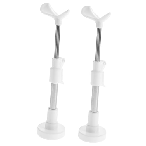 Supvox 2 Stück Puppenständer Puppe Steht Figur klein Zubehör für Babypuppen Anzeige Rosa Haltebügel für Modell Puppenhalter Verstellbarer Präsentationsständer Plastik Weiß von Supvox