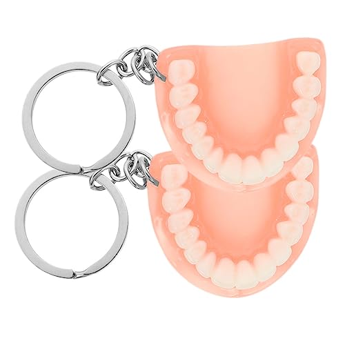 Supvox 2 Stück Schlüsselanhänger mit Kunstzähnen Lustiges Halloween für Taschen Widerstandsfähig Detailreich für Cosplay und Partys Supvox 2 Stück Schlüsselanhänger mit Kunstzähnen Lustiges Halloween für Taschen Widerstandsfähig Detailreich für Cosplay und Partys von Supvox