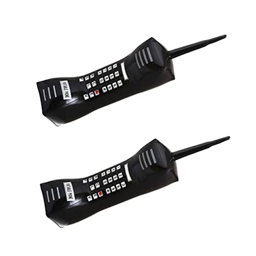 Supvox 2 Stück Teiliges Aufblasbares Fake Phone PVC Simulationstelefon für Partydekoration und Fotorequisiten Schwarz von Supvox