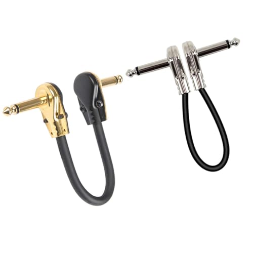 Supvox 2 Stück Teiliges Gitarren Effektkabel Metallkern PVC Langlebig Flach Patchkabel für Gitarre Bass Professionelle Live und Straßenmusik mit Klarem Sound Supvox 2 Stück Teiliges Gitarren Effektkabel Metallkern PVC Langlebig Flach Patchkabel für Gitarre Bass Professionelle Live und Straßenmusik mit Klarem Sound von Supvox