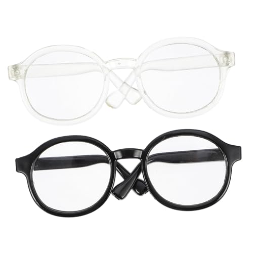 Supvox 2 Stück Teiliges Mini Brillen für Puppen DIY Puppenbrille Zubehör in Schwarz und Transparent Leichte Kunststoffgläser zum Dekorieren und Ankleiden von Spielpuppen Supvox 2 Stück Teiliges Mini Brillen für Puppen DIY Puppenbrille Zubehör in Schwarz und Transparent Leichte Kunststoffgläser zum Dekorieren und Ankleiden von Spielpuppen von Supvox