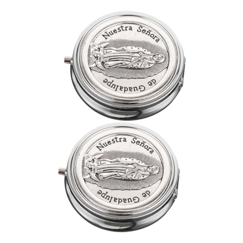 Supvox 2 Stück Teiliges Schmuckschatulle aus Metall Religiöse Halskette und Rosenkranz Aufbewahrungsbox Eleganter Schmuckdisplay Behälter für Armbänder Vintage Kleine Katholische Supvox 2 Stück Teiliges Schmuckschatulle aus Metall Religiöse Halskette und Rosenkranz Aufbewahrungsbox Eleganter Schmuckdisplay Behälter für Armbänder Vintage Kleine Katholische von Supvox