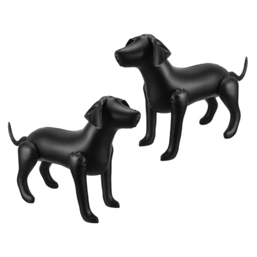Supvox 2 Stück aufblasbares Hundespielzeug hund Luftgefüllte Party-Requisiten groß klein Hundeschaufensterpuppe für Kleidung Hunde Schaufensterpuppe PVC Black Supvox 2 Stück aufblasbares Hundespielzeug hund Luftgefüllte Party-Requisiten groß klein Hundeschaufensterpuppe für Kleidung Hunde Schaufensterpuppe PVC Black von Supvox