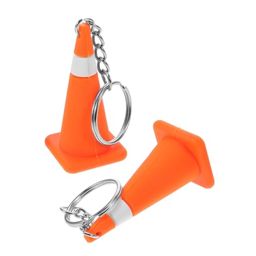 Supvox 2 Stück orangefarbener Verkehrshütchen Schlüsselanhänger Verkehrshütchen Anhänger Mini Schlüsselanhänger Eiscremekegel Bauminiaturen Ampel-Kinderspielzeug Rostfreier Stahl Supvox 2 Stück orangefarbener Verkehrshütchen Schlüsselanhänger Verkehrshütchen Anhänger Mini Schlüsselanhänger Eiscremekegel Bauminiaturen Ampel-Kinderspielzeug Rostfreier Stahl von Supvox