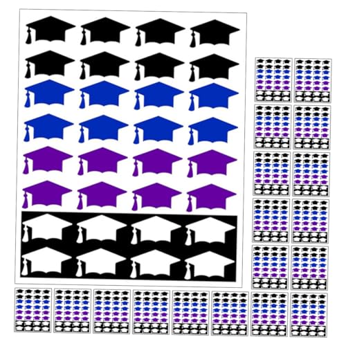 Supvox 20 Blatt Abschlussmützen Aufkleber Selbstklebende Cap Sticker für Geschenkbox Tortendekoration und Abschlussfeier DIY Abzeichen für Schüler und Partydekoration Supvox 20 Blatt Abschlussmützen Aufkleber Selbstklebende Cap Sticker für Geschenkbox Tortendekoration und Abschlussfeier DIY Abzeichen für Schüler und Partydekoration von Supvox