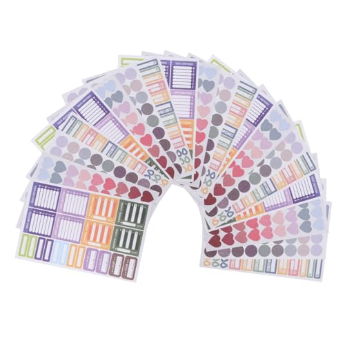Supvox 20 Blatt Herzförmige Aufkleber Selbstklebende Deko Sticker für Planer und Scrapbooking für Budgetplanung DIY Projekte und Kreative Gestaltung von Notizen Supvox 20 Blatt Herzförmige Aufkleber Selbstklebende Deko Sticker für Planer und Scrapbooking für Budgetplanung DIY Projekte und Kreative Gestaltung von Notizen von Supvox