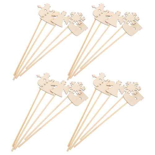 Supvox 20 Stück DIY-feenstäbe: Weihnachtsstäbe Aus Unbehandeltem Holz, Schneeflocke, Holzstab, Weihnachtsbaum, Schneemann, Engel, Spitze Zum Basteln, Malen, Leeres Prinzessinnenspielzeug Supvox 20 Stück DIY-feenstäbe: Weihnachtsstäbe Aus Unbehandeltem Holz, Schneeflocke, Holzstab, Weihnachtsbaum, Schneemann, Engel, Spitze Zum Basteln, Malen, Leeres Prinzessinnenspielzeug von Supvox