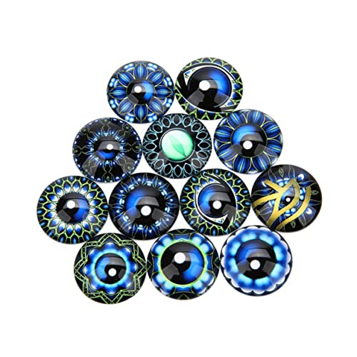 Supvox 20 Stück Gem Glaspatch Schmuckmaterial Selber Machen Runder Cabochon Aus Glas Flecken Edelsteine glasaufkleber Schmuckaufnäher Blau Supvox 20 Stück Gem Glaspatch Schmuckmaterial Selber Machen Runder Cabochon Aus Glas Flecken Edelsteine glasaufkleber Schmuckaufnäher Blau von Supvox