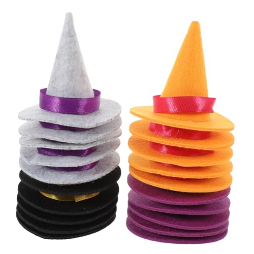 Supvox 20 Stück Mini Halloween Hexenhüte Dekorative Partyhüte für Weinflaschen Puppen und Halloween Feiern Mit Feinen Details Schwarz und Orange für Festliche Supvox 20 Stück Mini Halloween Hexenhüte Dekorative Partyhüte für Weinflaschen Puppen und Halloween Feiern Mit Feinen Details Schwarz und Orange für Festliche von Supvox