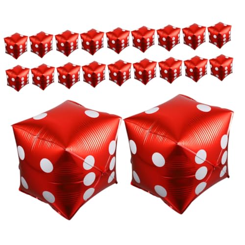 Supvox 20 Stück Quadratische Luftballons für Partys Dekorationen für Spieleabende und Geburtstagsfeiern Leicht und Wiederverwendbar für Männerpartys und Festivals von Supvox