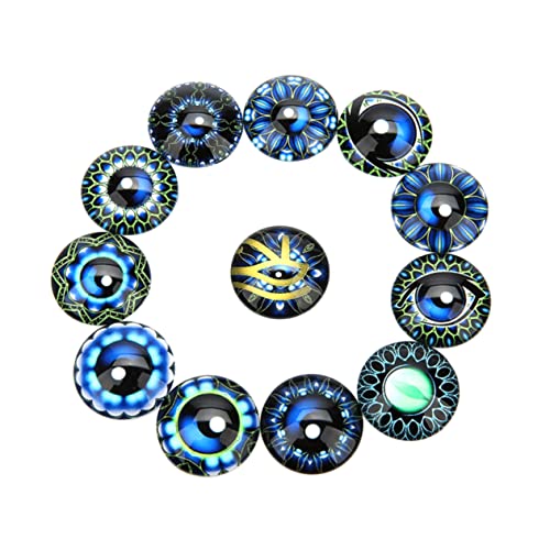 Supvox 20 Stück Runde Edelstein Patch Runder Cabochon Aus Glas Schmuckmaterial Selber Machen Edelsteine glasaufkleber Flecken Schmuckaufnäher Blau Supvox 20 Stück Runde Edelstein Patch Runder Cabochon Aus Glas Schmuckmaterial Selber Machen Edelsteine glasaufkleber Flecken Schmuckaufnäher Blau von Supvox