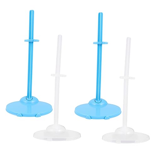 Supvox 20 Stück Stehende Clip -Fixierungsrahmen Stützrahmen für Puppen Puppenhalter anzeigen Universal- Bausatz Puppe Steht unser klarer Puppenständer Spielzeugpuppenzubehör Puppeninhaber von Supvox