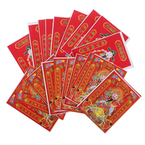 Supvox 20 Stück Vietnamesischer Kalender Deko Chinesische Kalender Chinesischer Neujahrstischkalender Vietnamesischer Tageskalender Chinesischer Kalender Papier von Supvox