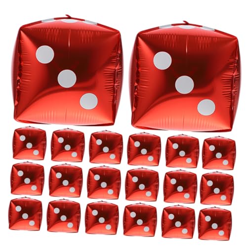 Supvox 20 Stück Würfel Aluminiumfolie Luftballons Rot Würfelförmig Party Deko Thema Für Geburtstag Hochzeit Veranstaltung Fotorequisiten Supvox 20 Stück Würfel Aluminiumfolie Luftballons Rot Würfelförmig Party Deko Thema Für Geburtstag Hochzeit Veranstaltung Fotorequisiten von Supvox