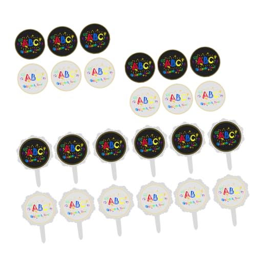 Supvox Stück Kuchenaufkleber Kuchendekoration für Schulparty Dekorationen für Schulkuchen Kuchenspieße für Schulpartys Schulkuchen Picks Weiß Supvox Stück Kuchenaufkleber Kuchendekoration für Schulparty Dekorationen für Schulkuchen Kuchenspieße für Schulpartys Schulkuchen Picks Weiß von Supvox