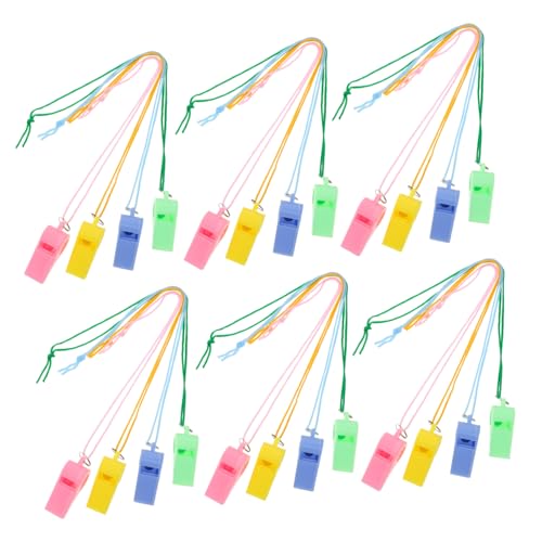 Supvox 24 Stück Teiliges Trillerpfeifen aus Sicherem Kunststoff Bunte Neon Halsketten Laute Sportpfeifen für Basketball Fußball Schiedsrichter Trainer Kindergeburtstag und Outdoor Events Supvox 24 Stück Teiliges Trillerpfeifen aus Sicherem Kunststoff Bunte Neon Halsketten Laute Sportpfeifen für Basketball Fußball Schiedsrichter Trainer Kindergeburtstag und Outdoor Events von Supvox