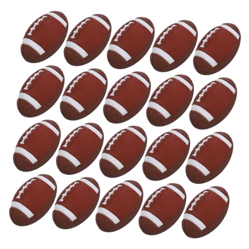 Supvox 25 Stück Rugby Radiergummis Kreative Sport Ball Radiergummis Radierer für Schule Geschenkidee für Praktische und Farbenfrohe Designs von Supvox