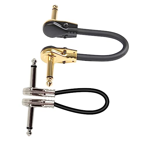 Supvox 2Stücke Patch Kabel für Gitarre Professionelle Verbindungslösungen für Effektgeräte Langlebig und Leicht für Musiker und Bands von Supvox