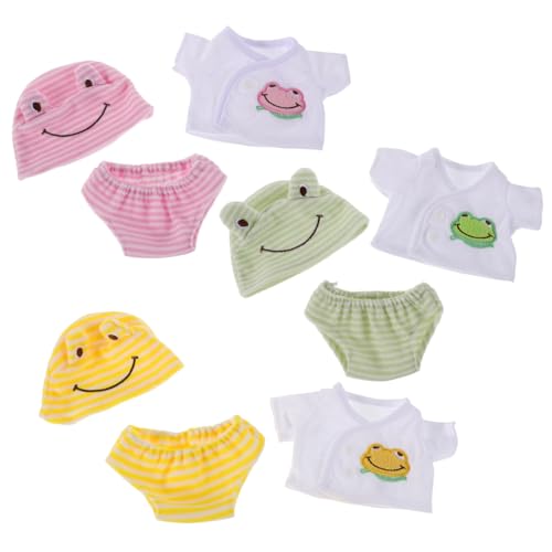 Supvox 3 Sätze Shirt Hut und Hose für Puppen Kreative Kleidung für Mini Dress Up und Dekoration für Partys und Supvox 3 Sätze Shirt Hut und Hose für Puppen Kreative Kleidung für Mini Dress Up und Dekoration für Partys und von Supvox