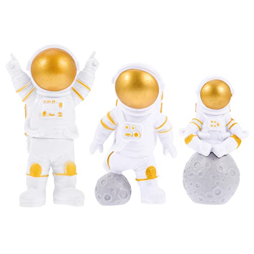 Supvox 3 Stück Astronauten Ornamente Dekoration Für Zuhause Astronautenfigur Geburtstag Astronauten Actionfiguren Astronauten Miniatur Astronauten Skulpturen von Supvox
