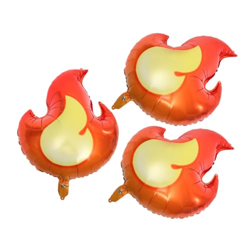 Supvox 3 Stück Flammenballon Aluminium hoch für Folienballons Mega z luftballons party Feierliche Dekoration luft ballone festival deko Ballons Dekorationen dekorativer Luftballon von Supvox