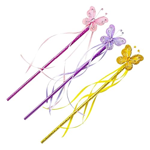 Supvox 3 Stück Mädchen Feenstäbe mit Schmetterlingsmotiven Handliche Cosplay Zauberstäbe in Gold und Dekorative Partyaccessoires für Kostümfeste und Bühnenauftritte Supvox 3 Stück Mädchen Feenstäbe mit Schmetterlingsmotiven Handliche Cosplay Zauberstäbe in Gold und Dekorative Partyaccessoires für Kostümfeste und Bühnenauftritte von Supvox