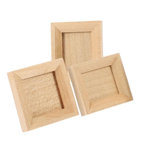 Supvox 3 Stück Miniatur-fotorahmen-Ornamente Miniatur Bilderrahmen Mini-puppenhausmöbel Zubehör Für Puppenhäuser Unfertige Bilderrahmen Puppenhaus-Badezimmer-Accessoires Holz Khaki Supvox 3 Stück Miniatur-fotorahmen-Ornamente Miniatur Bilderrahmen Mini-puppenhausmöbel Zubehör Für Puppenhäuser Unfertige Bilderrahmen Puppenhaus-Badezimmer-Accessoires Holz Khaki von Supvox