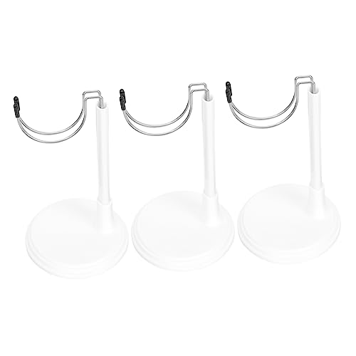 Supvox 3 Stück Puppenständer Steht Zubehör für Puppenhäuser gemacht für Mädchen Figure Stand doll Accessories tooniesregal Puppenregale praktische Puppenhalterungen Plastik Weiß von Supvox