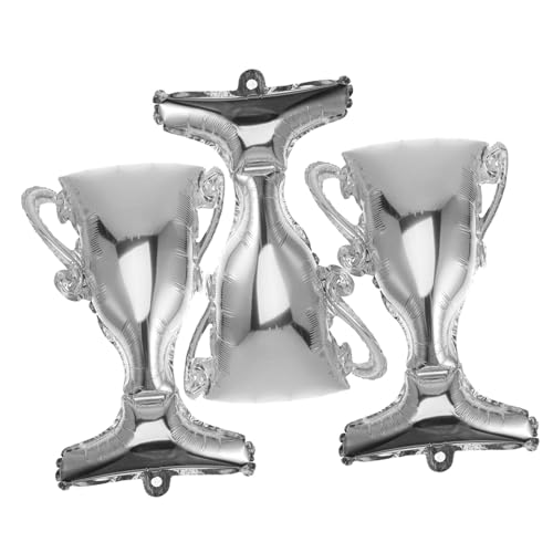 Supvox 3 Stück Teiliges Aluminium Folienballons Trophäenform Silberne Champion Ballons Langlebige Partydeko für Abschlussfeier Geburtstag und Festliche Anlässe Supvox 3 Stück Teiliges Aluminium Folienballons Trophäenform Silberne Champion Ballons Langlebige Partydeko für Abschlussfeier Geburtstag und Festliche Anlässe von Supvox