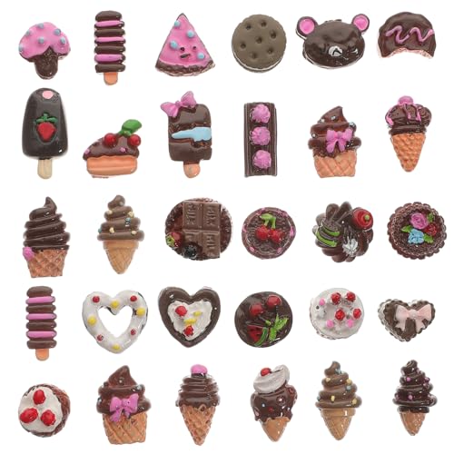 Supvox 30 Stück DIY Harz zubehör Lebensmittelförmiges Tischdekoration für Desserts Dessert-Modelle zartes Dessertmodell künstlicher Nachtisch Plastik Coffee Supvox 30 Stück DIY Harz zubehör Lebensmittelförmiges Tischdekoration für Desserts Dessert-Modelle zartes Dessertmodell künstlicher Nachtisch Plastik Coffee von Supvox