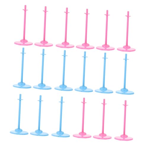 Supvox 30 Stück Puppenständer Figure Stand doll Accessories Figurenständer Puppenorganisation tooniesregal Puppenorganisator Puppenhalteständer Steht für Anzeige Plastik von Supvox